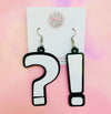Question Exclamation Funky Earrings